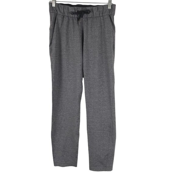 Lululemon On The Fly‎ Pants 28" Womens Size 4 Heathered Black Gray PT-2053 - Picture 1 of 5